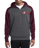 Embroidered Sport-Tek® Tech Fleece Colorblock 1/4-Zip Hooded Sweatshirt