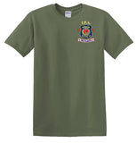 Gildan® - Heavy Cotton™ 100% Cotton T-Shirt Screen Printed Left Chest (4 Colors)