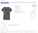 Gildan® Ladies Heavy Cotton™ 100% Cotton V-Neck T-Shirt
