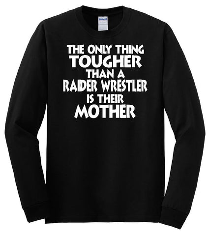 Gildan - Heavy Cotton™ Long Sleeve T-Shirt. Wrestling Mom (Black)