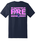 Gildan - Heavy Cotton™ T-Shirt. Navy with FIRE design