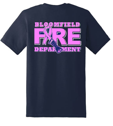 Gildan - Heavy Cotton™ T-Shirt. Navy with FIRE design