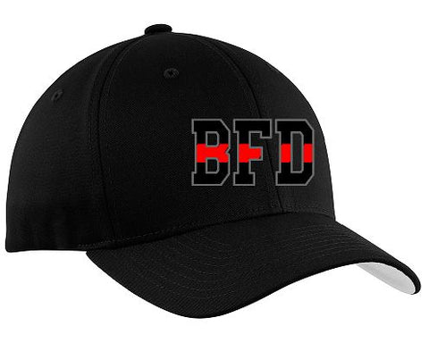 BFD Flex-Fit Ball Cap Red Line