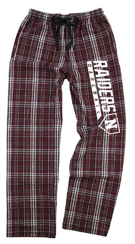 Baseball Flannel Pants With Pockets