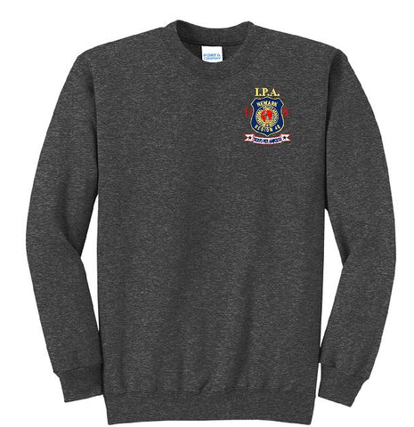 Core Fleece Crewneck Sweatshirt Embroidered Left Chest (4 Colors)