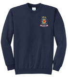 Core Fleece Crewneck Sweatshirt Embroidered Left Chest (4 Colors)