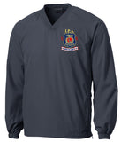 Sport-Tek® V-Neck Raglan Wind Shirt Embroidered Left Chest (3 Colors)